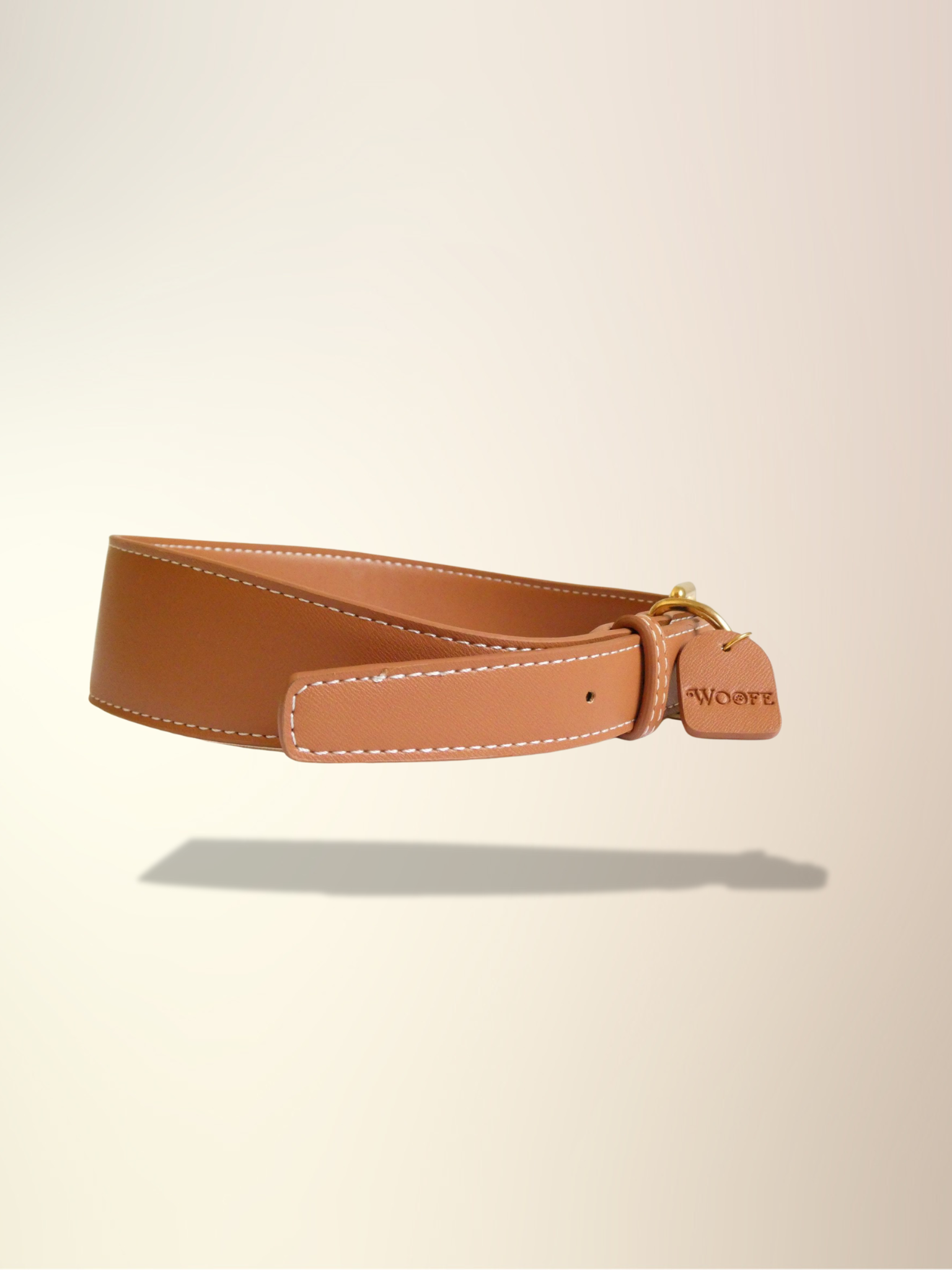 Mocha Vegan Leather Collar