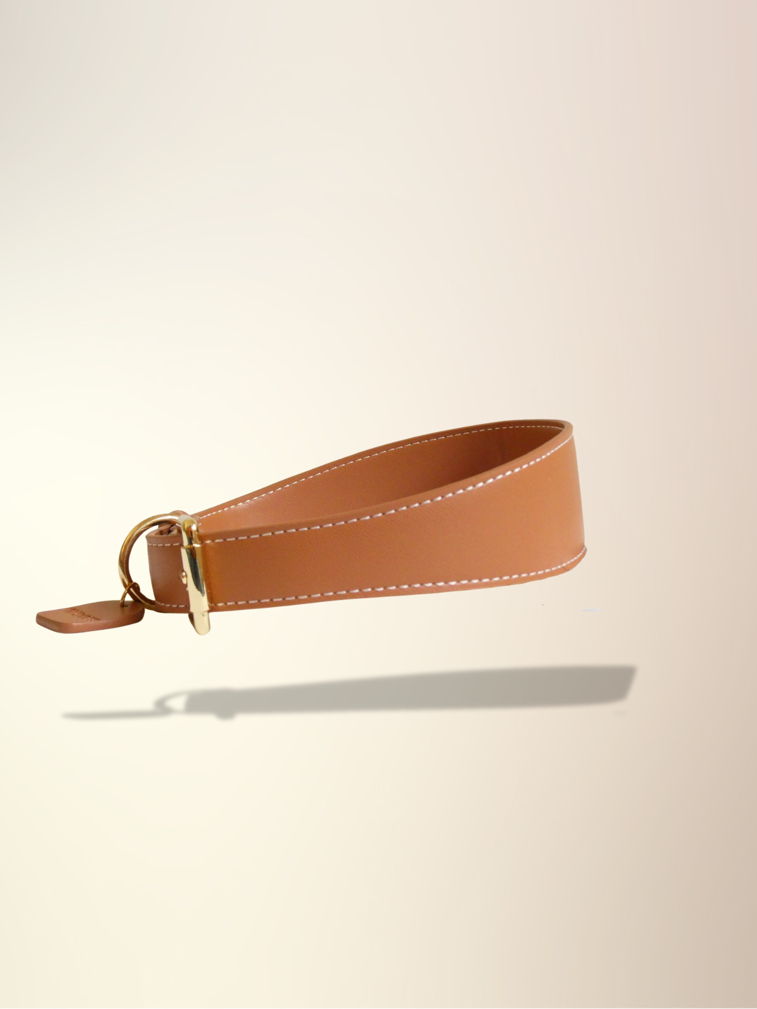 Mocha Vegan Leather Collar