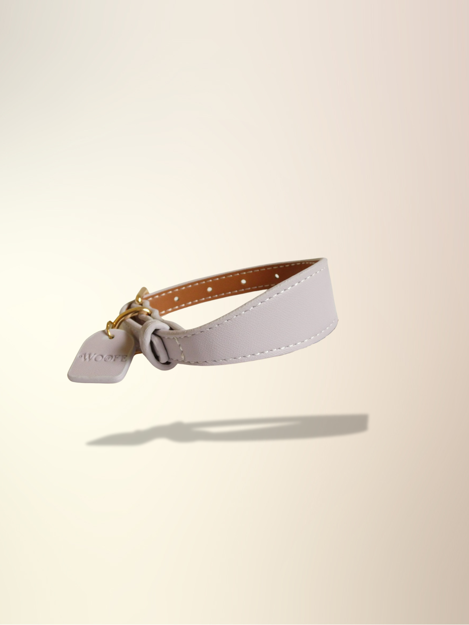 Lila veganistische leren halsband