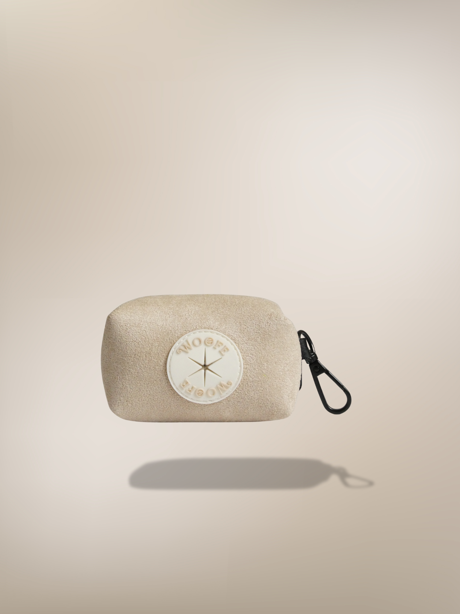 Beige afvalzakhouder