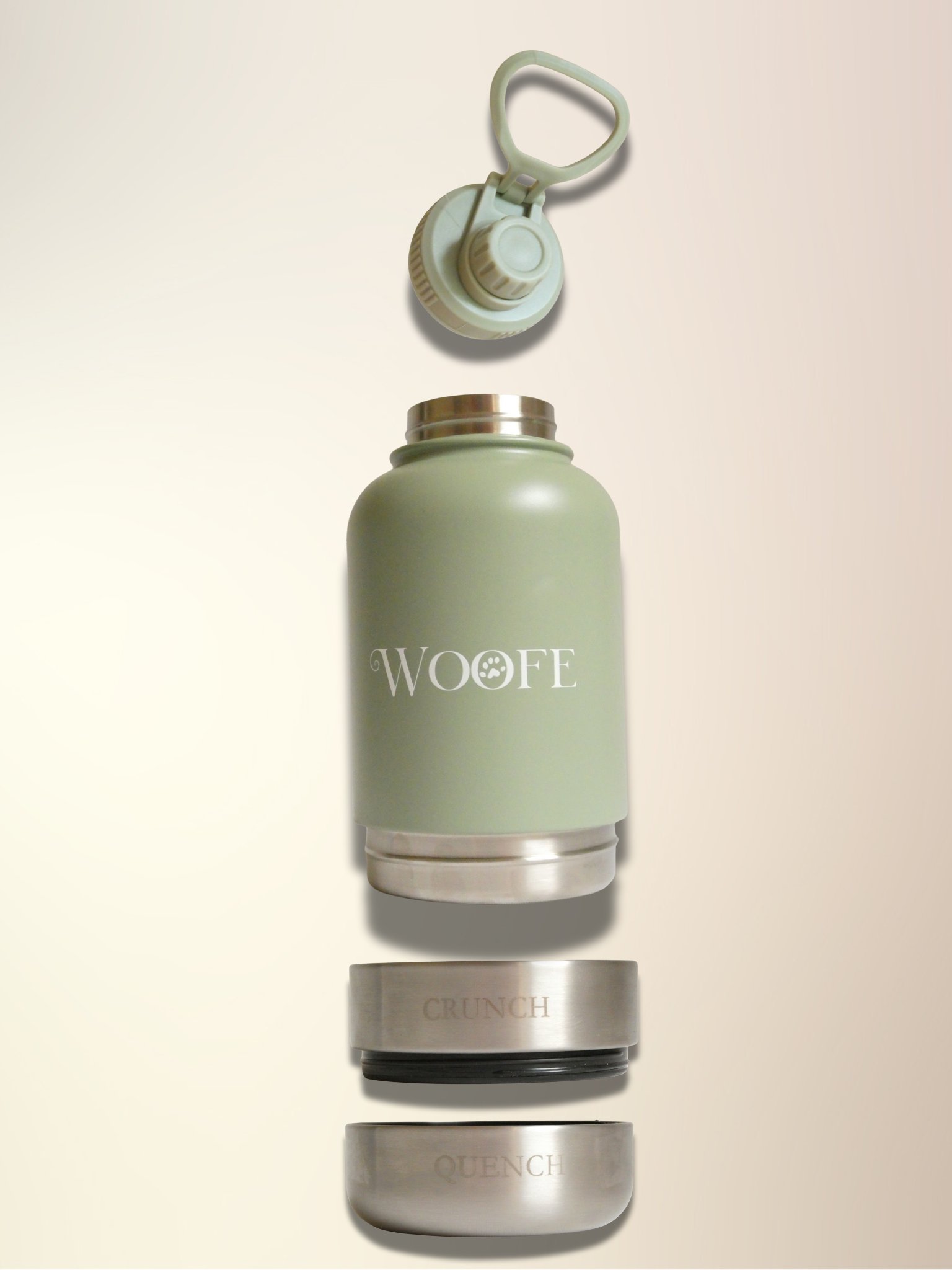 3 in 1 waterfles - Matcha Groen