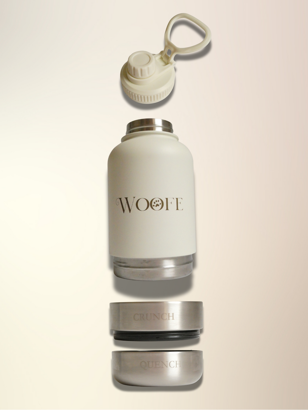 3 in 1 Waterfles - Havermelk Wit