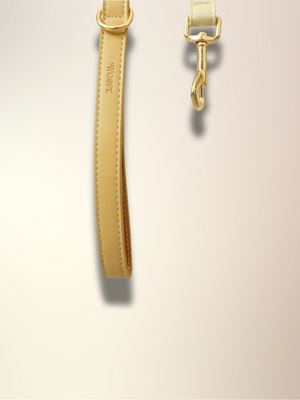 Beige veganistische leren riem