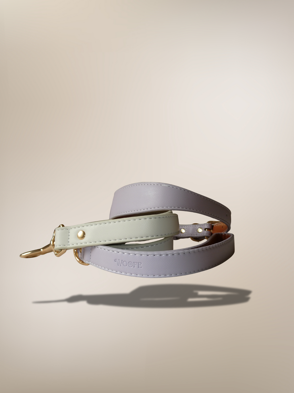 Lila Vegan Leren Riem