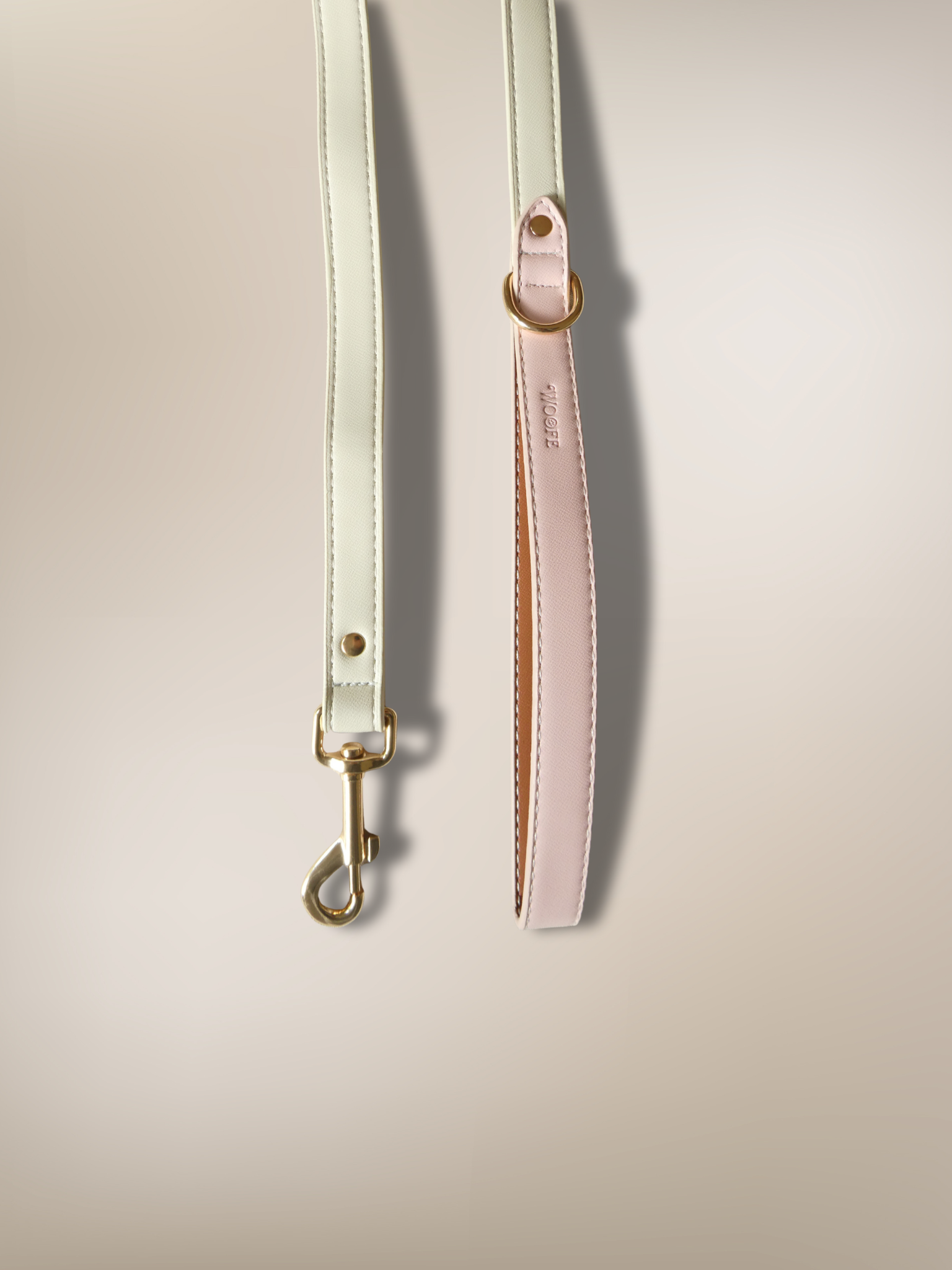 Roze veganistische leren riem